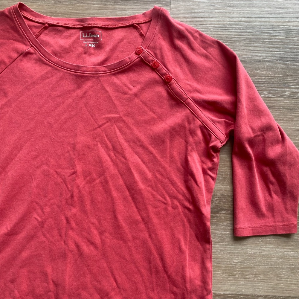 LL Bean 3/4 Top